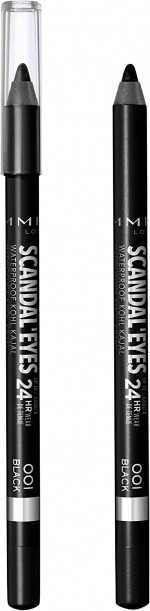 Rimmel London Scandaleyes Waterproof Kajal Liner Tono 1, 1.3g