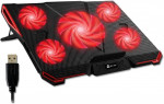 KLIM Cyclone - Base Refrigeradora Portátil para Gaming - 5 Ventiladores - PS4, PS5, Ordenador