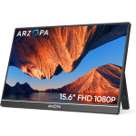 ARZOPA Monitor Portátil, 15.6" FHD IPS, Una Sola Varilla, HDMI/Type-C/USB-C