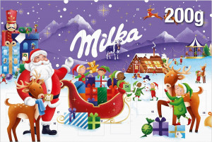 Chocolate con Leche Milka 200g Calendario de Adviento Especial Navidad