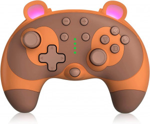 PowerLead Cute Raccoon: Mando inalámbrico para Nintendo Switch