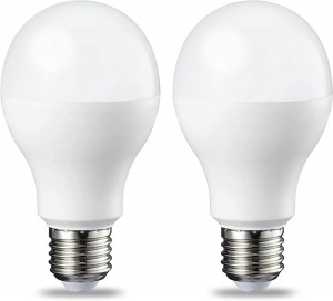 Bombilla rosca Edison LED E27, 13 W (equivalente a 100 W), blanco frío, no regulable, paquete de 2