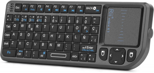 Mini Teclado inalámbrico Rii X1 2.4GHz con ratón táctil