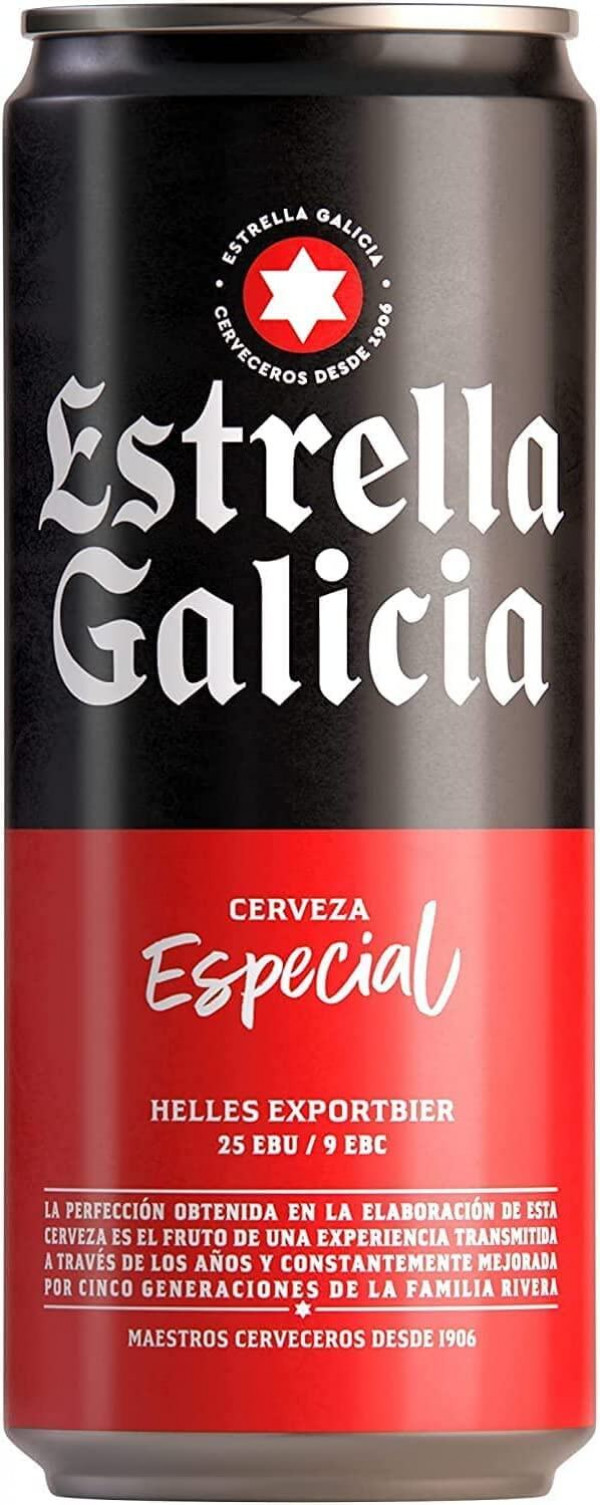 Cerveza Estrella Galicia Especial, 24 x 330ml