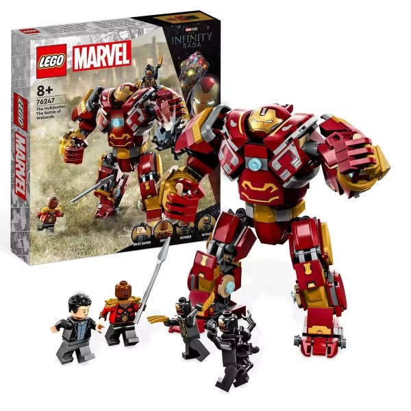 LEGO® Marvel 76247 Hulkbuster Batalla de Wakanda: Regalo para niños a partir de 8 años (385 piezas)