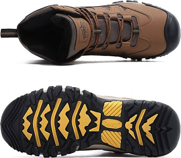 AX BOXING Botas Invierno Hombre Zapatos Montaña Trekking Senderismo Nieve Forrados Cálidas Exterior Trabajo Botines Tamaño 41-46