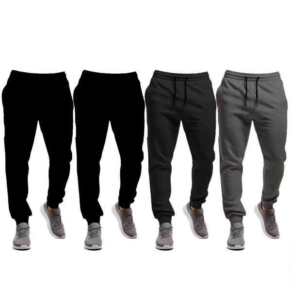 PACK DE 4 Pantalones largos felpa en talla L/XL