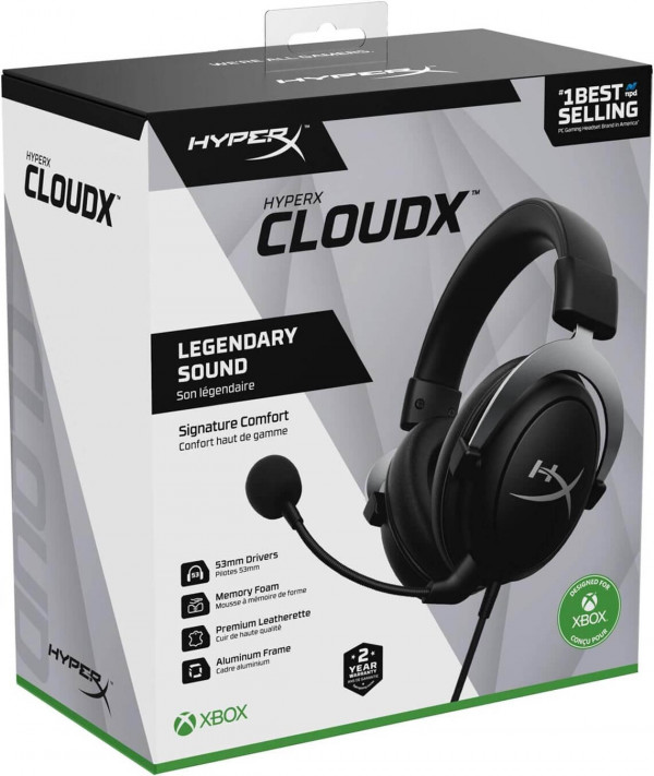 HyperX CloudX - Auriculares con Licencia Oficial de Xbox, color Negro