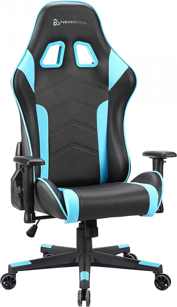 Silla Gaming Profesional Newskill Kitsune con Reposabrazos y Base Ajustables - Azul