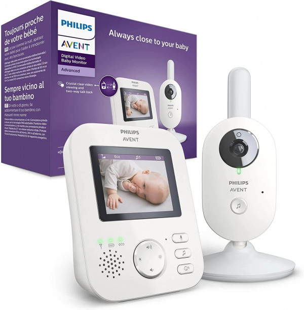 Philips AVENT SCD833/26 - Vigilabebés con vídeo | Pantalla a Color de 2,7 Pulgadas