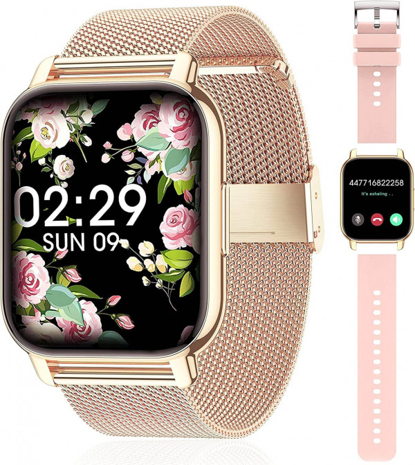 Popglory Smartwatch para mujer color rosa