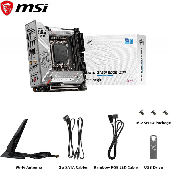 MSI MPG Z790I EDGE WIFI: Placa Mini-ITX para procesadores Intel 12th y 13th Gen con DDR5 y Wi-Fi 6E