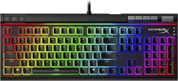 HyperX Alloy Elite 2 - Teclado mecánico para videojuegos con iluminación RGB y teclas ABS Pudding