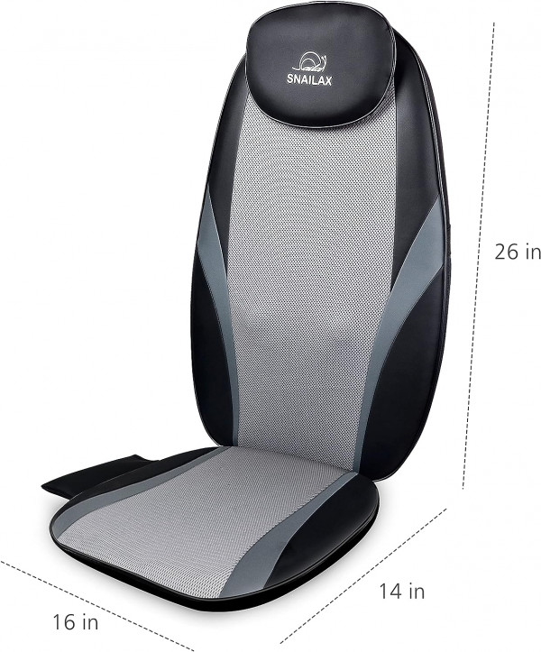 Asiento Masajeador Snailax Shiatsu con 3 áreas de masaje