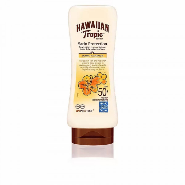 Protector Solar Hawaiian Tropic SATIN ultra radiance sun lotion SPF50+