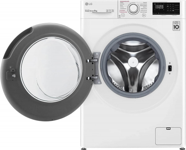 Lavadora LG F4WV309S3WA 9kg AI Direct Drive con Vapor