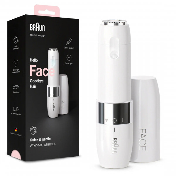 Braun Face Mini FS1000: Depilación facial suave y portátil con luz