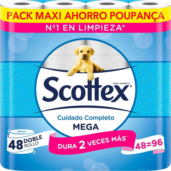 Scottex Megarollo Papel Higiénico - 48 rollos