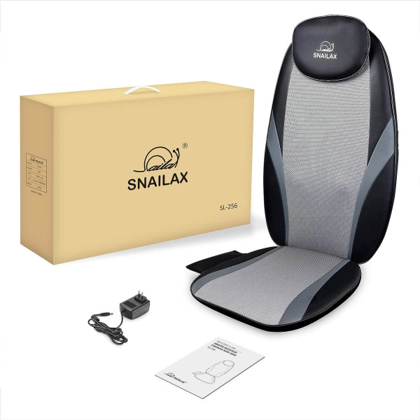 Asiento Masajeador Snailax Shiatsu con 3 áreas de masaje