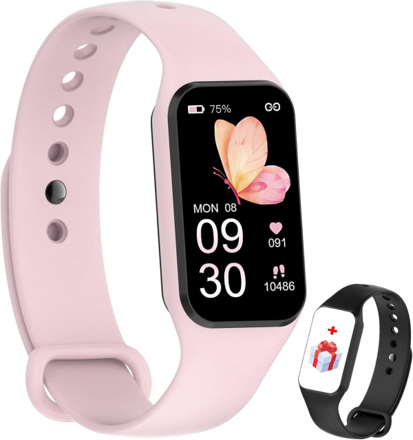 Smartwatch para Mujer de IOWODO R1-Rosa