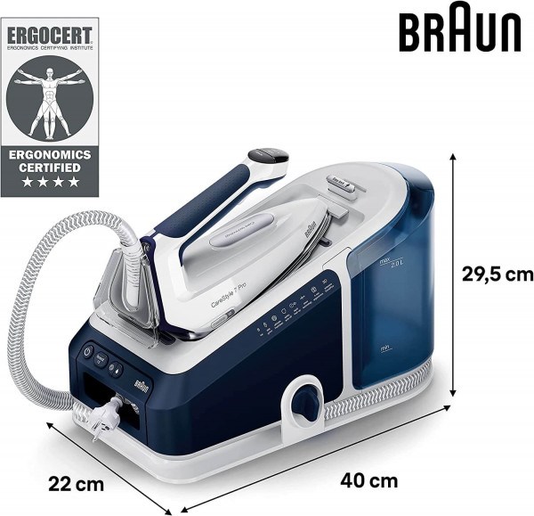 Plancha generadora de vapor Braun CareStyle 7 Pro con tecnología FreeGlide 3D y Smart iCareMode