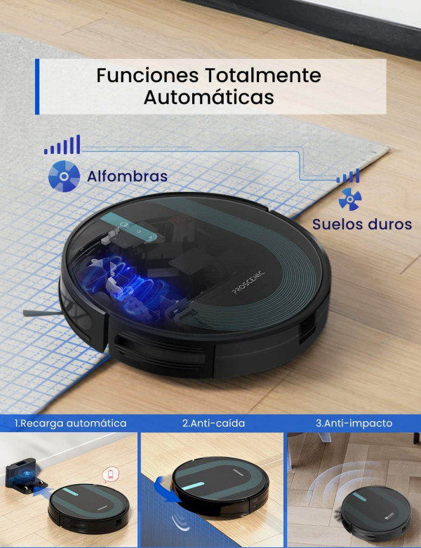 Proscenic 850 Robot Aspirador y Fregasuelos