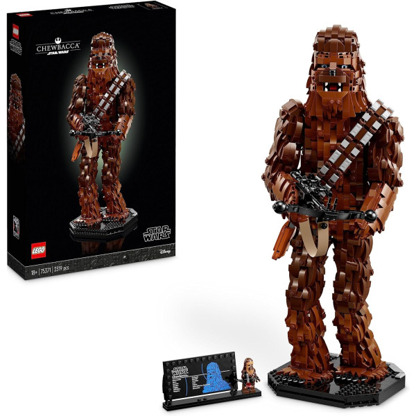 LEGO 75371 Star Wars Chewbacca: Maqueta Coleccionable del 40º Aniversario de El Retorno del Jedi