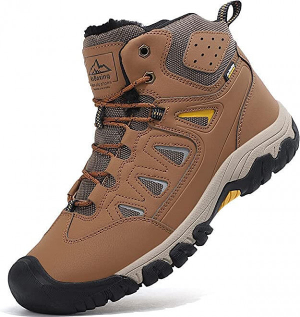 AX BOXING Botas Invierno Hombre Zapatos Montaña Trekking Senderismo Nieve Forrados Cálidas Exterior Trabajo Botines Tamaño 41-46