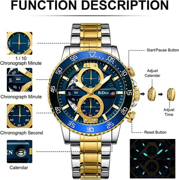 Reloj HANPOSH para hombre: diseño sofisticado, funcionalidad excepcional