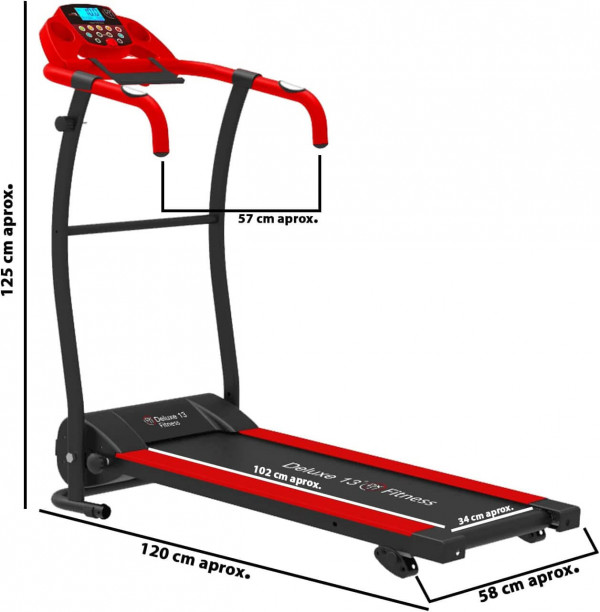 Cinta de Andar y Correr Eléctrica DXIII DELUXE13: 1000 Watios y soporte para 150 kgs