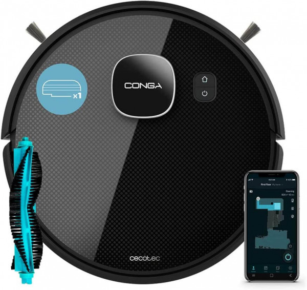 Cecotec Conga Eternal MAX X-Treme: Aspirador y Friegasuelos con Tecnología Láser