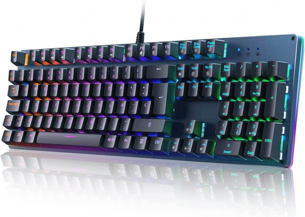 Teclado Mecánico Gaming BLOOTH con Retroiluminación RGB y Anti-Efecto Rojo Fantasma