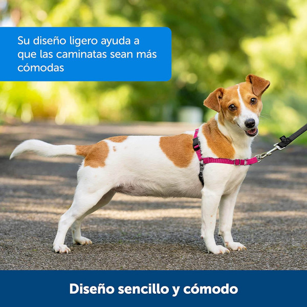 PetSafe Easy Walk Arnés Antitirones para Perros, Adiestramiento de Perros, Evita Asfixia, Negro, Grande, L