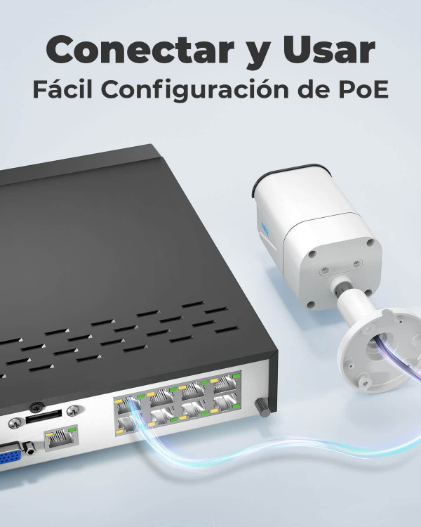 Kit de cámaras Reolink 4K PoE para vigilancia y seguridad 24/7