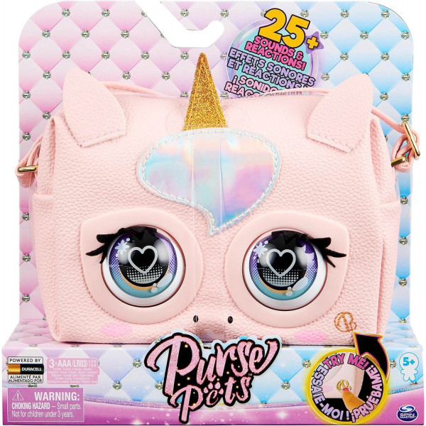 Bolso Mascota Interactiva Glamicorn PURSE PETS Unicornio para Niñas