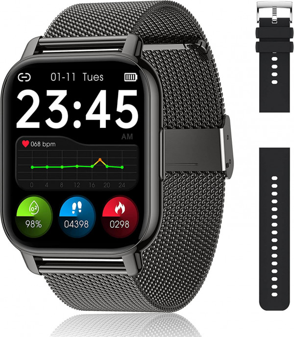 Popglory Smartwatch Hombre con Monitoreo de Salud y Llamadas