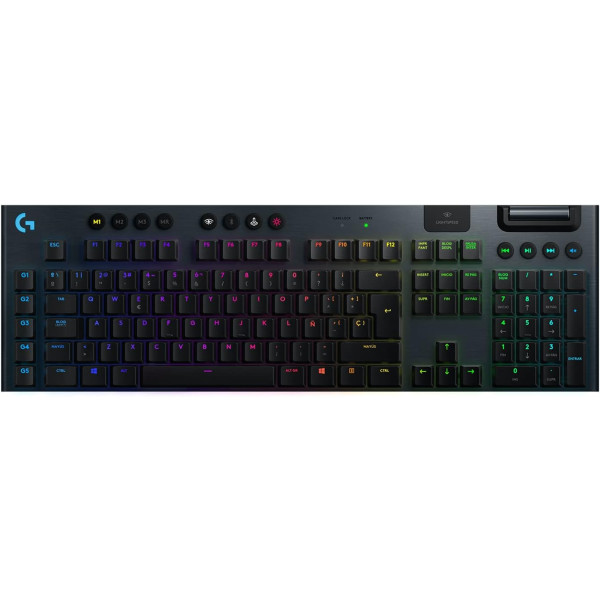 Logitech G915 LIGHTSPEED - Teclado Gaming Mecánico Inalámbrico, Negro