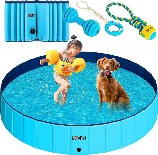 Lovpet® Piscina Plegable para Perros Grandes y Pequeños