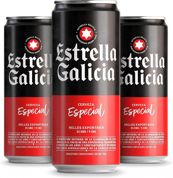 Cerveza Estrella Galicia Especial, 24 x 330ml