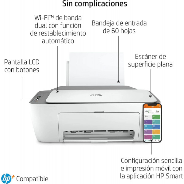 HP DeskJet 2720e Impresión Multifunción con HP+ y 6 Meses de Instant Ink