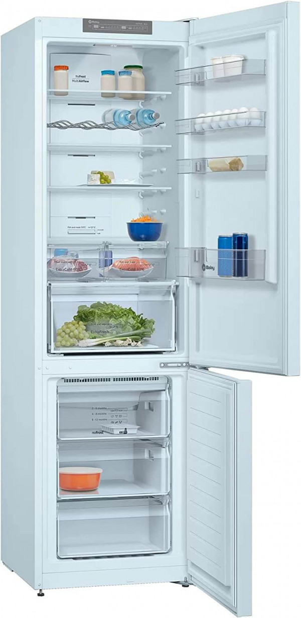 Balay 3KFE763WI - Frigorífico Combi No Frost con Cajones ExtraFresh y ExtraCold en Blanco