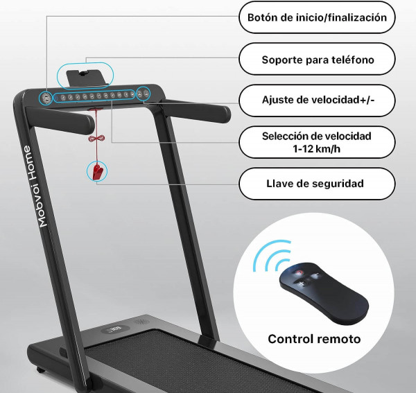 Cinta de Correr Mobvoi Home con Altavoz Bluetooth Integrado