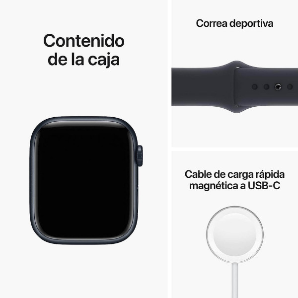 Apple Watch Series 8 (GPS, 45mm) en Color Medianoche