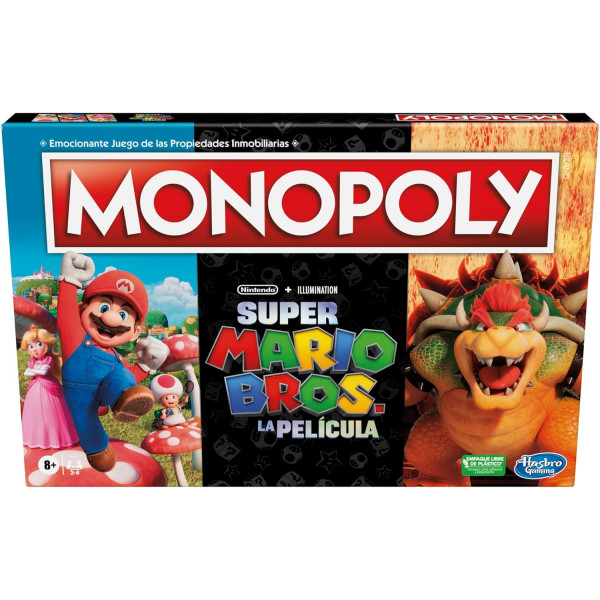 Monopoly Edición Super Mario Bros La Película - Incluye Token de Bowser